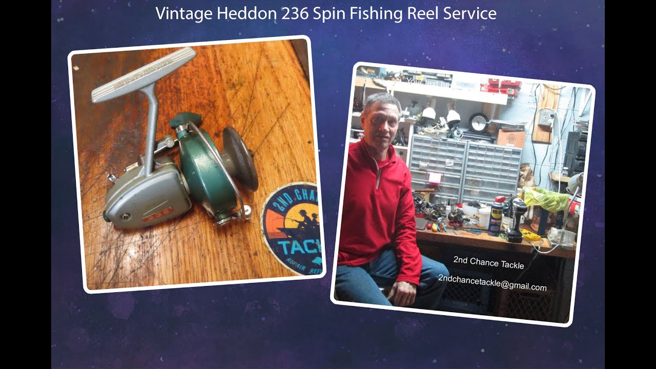 Heddon 236 Vintage Spin Fishing Reel How to Take Apart and Service