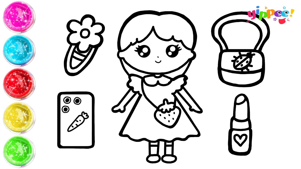 Girl Drawing, Painting and Coloring for Kids and Toddlers_Child Art | Yippee!