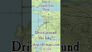 Allagash Lake, Maine Custom Map