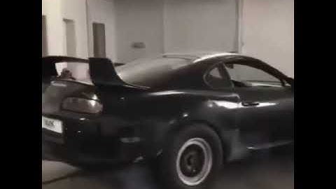 Toyota Supra burnout