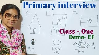 Primary Interview ।। English EF Demo।।Class One