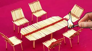 New Experiment Match Stick Dining Table Experiment Match Stick Experiment Diy Experiment