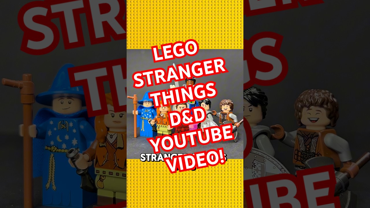 Я превратил персонажей сериала «Очень странные дела» в их классы по D&D, используя LEGO ⚔️🎲