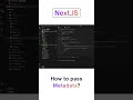 Add Meta Data in Next.js 😳 (SEO Boost)