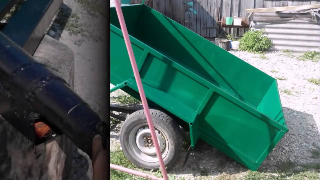 Автомобильный прицеп к мотоблоку