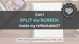 Can I split my screen in my reMarkable? #remarkable2 #digitalplanning