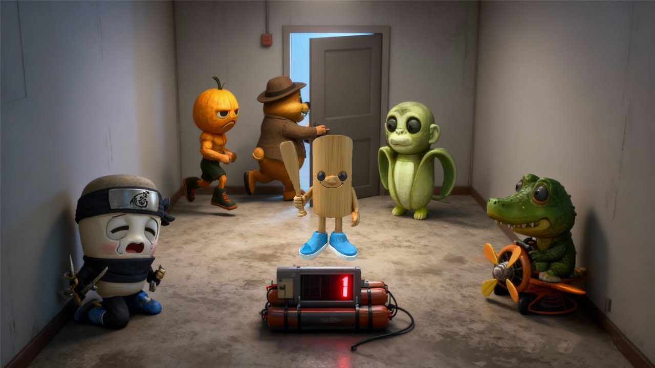 Italian brainrot baby vs BOMB:AI Animations Funny Moments part 2