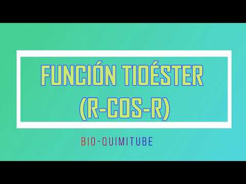 Video: ¿Cómo se forma un tioéster?