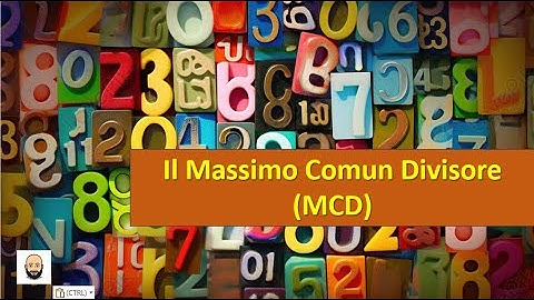 Massimo comun divisore (MCD)