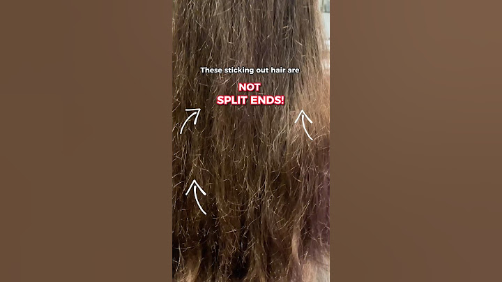 Split ends will most often be found towards the ends of your hair. #hair #splitends