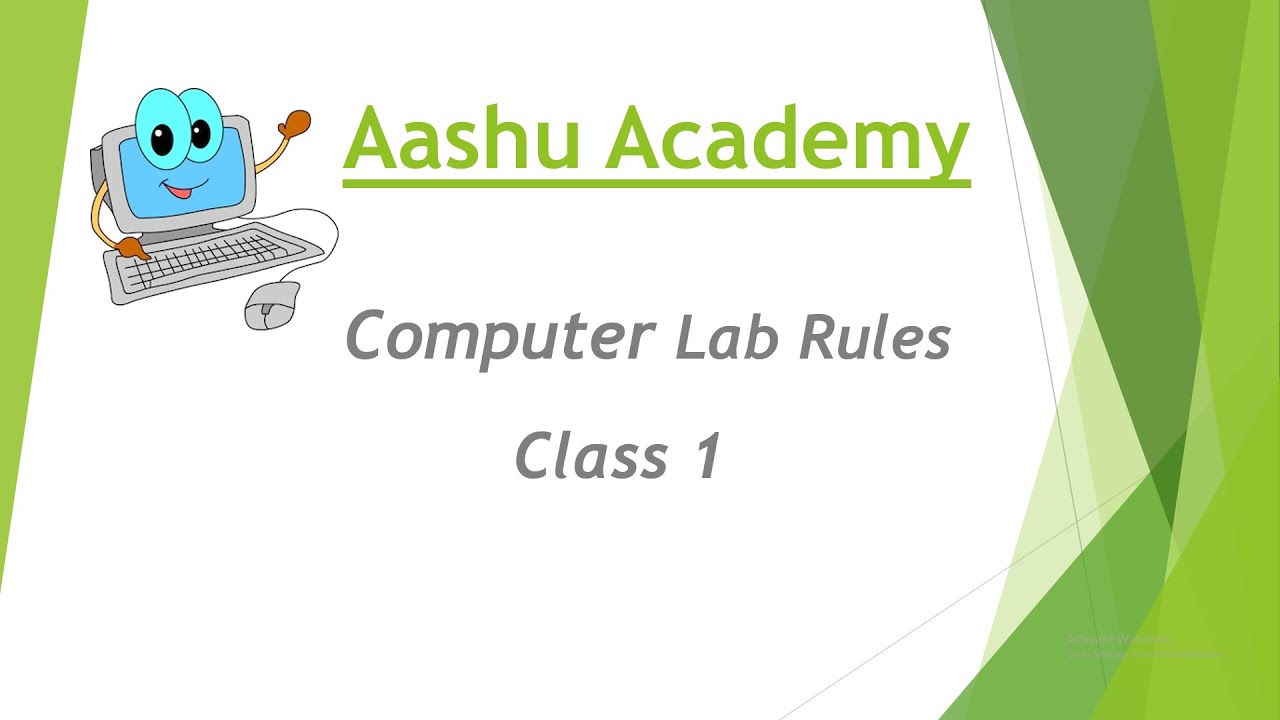 Computer Lab rules - YouTube