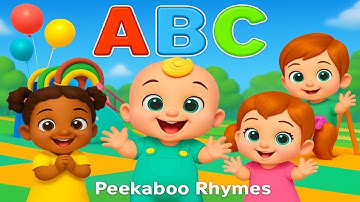 ABC Song for Kids | A to Z Alphabet Learning with Playground Fun | Peekaboo Rhymes