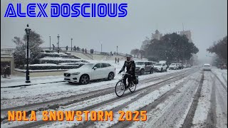 SNOW in New Orleans 21st Jan 2025