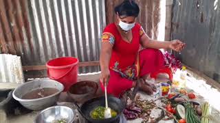 Hot Delicious Green Borbota Bagun Mixed Fry Recipe