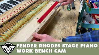 Fender Rhodes Stage Piano Repair & Restoration Time Lapse | Work Bench Cam | Vintage Vibe