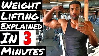 Weight lifting 101 - 3 Key principles of weight lifting - How to lift weights