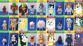 LEGO EVERY Characters in Bluey (MEGA COLLECTION №2) : Noob, Pro, HACKER! / (Bluey)