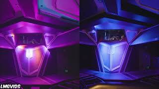 Space Mountain - Before Vs. After - Side By Side Comparison Disneyland Park, California