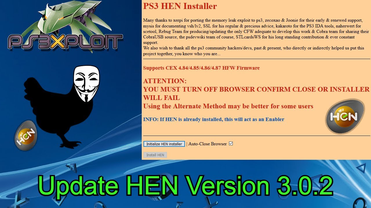 [PS3/HEN] How to Install HEN 3.0.2 on PS3 (Full Step-by-Step Guide)