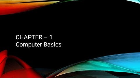 Computer | Chapter 1 | Class 3 |Question | Answer