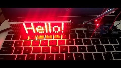 Running Text Dot Matrix MAX72xx Display with Arduino