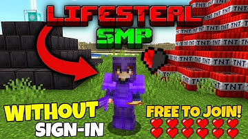 LIFESTEAL SMP 😍 FOR CRAFTING AND BUILDING (JOIN WITHOUT SIGN IN)