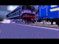 Движение по ст. Лозовая в Trainz 2012