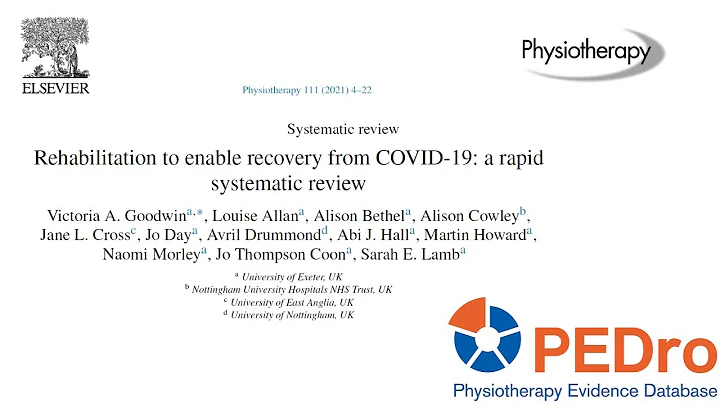 Rehabilitation to enable recovery from COVID-19