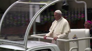 Pope Francis visits Dublin’s Catholic cathedral