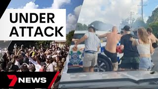 Police attacked as hundreds attend outofcontrol meetup in Logan | 7 News Australia