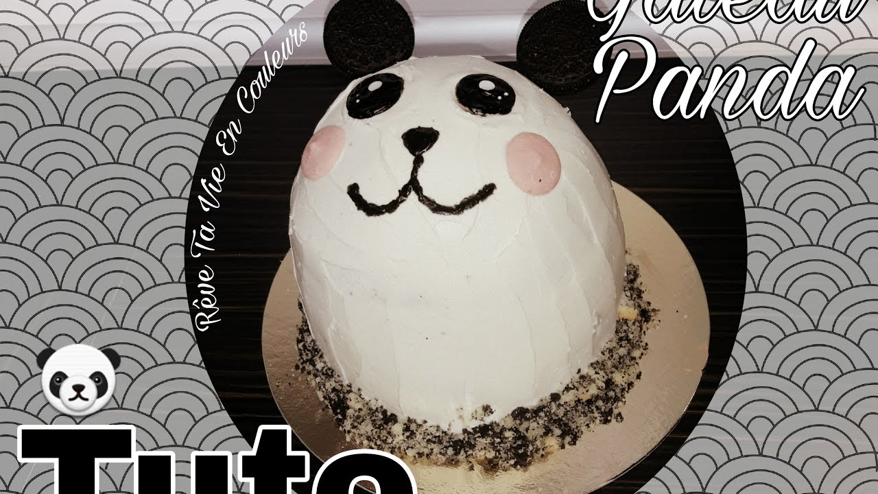 Un Gateau Panda Cake Design Facile Et Rapide Youtube