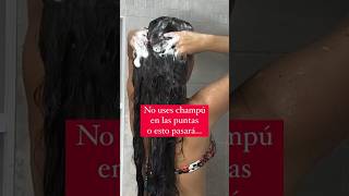 No uses champú en las puntas o pasará esto… #short #beautybyrina