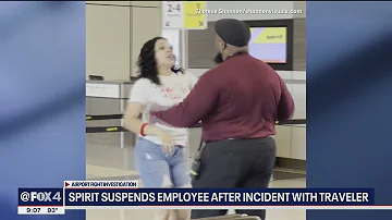 VIDEO: Spirit Airlines employee gets into fight with traveler at DFW Airport