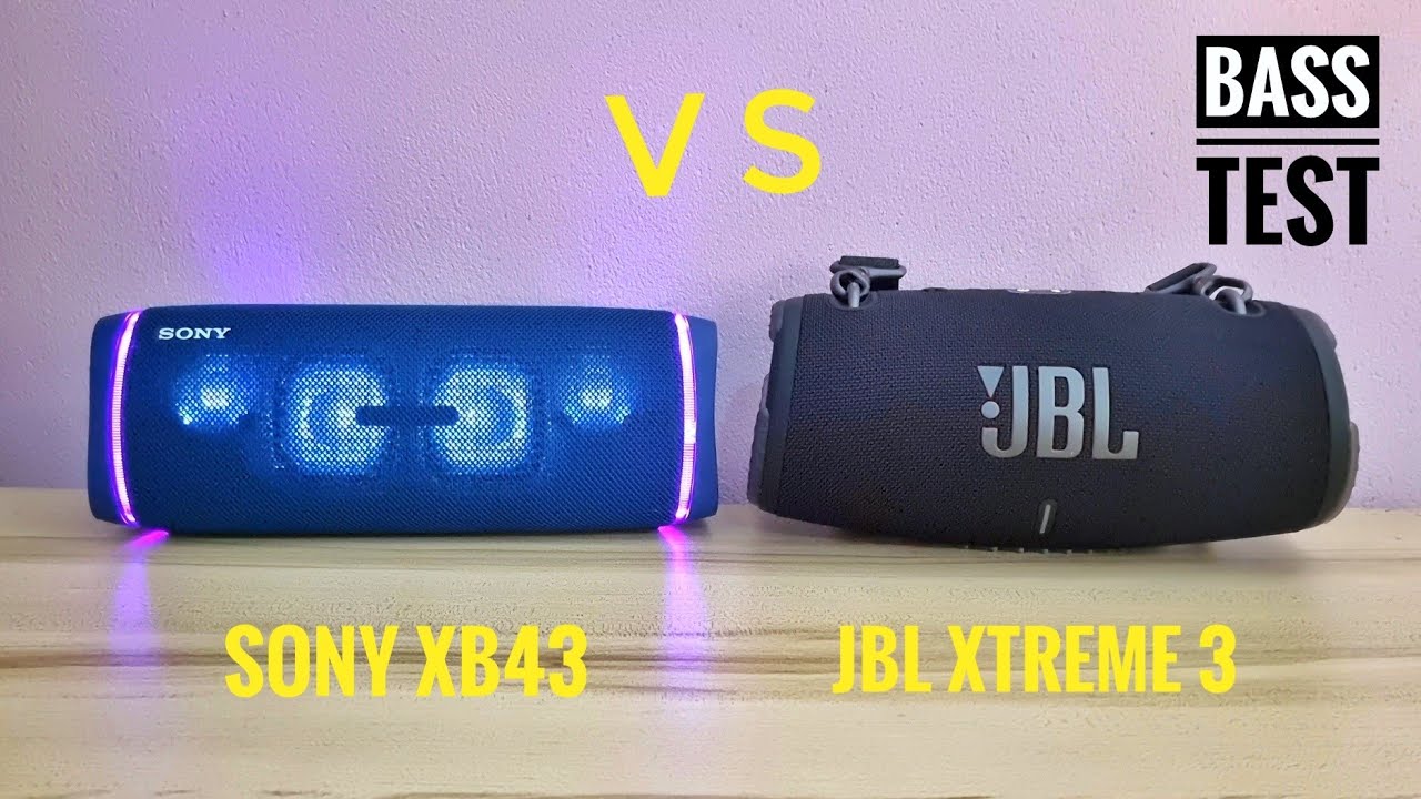 sony srs xb43 vs jbl xtreme 3 bass test!!🔥 