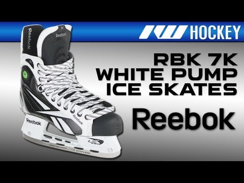 Reebok RBK 7K White Pump Ice Hockey 