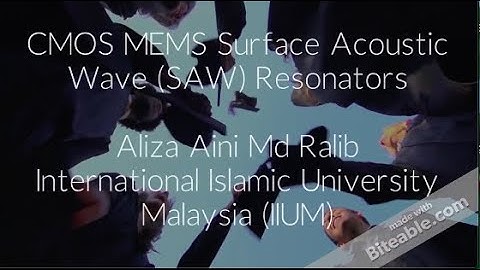 CMOS MEMS SAW resonator