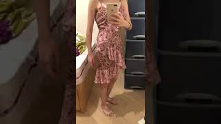 Raquel Diniz “stella” silk flora print mini dress