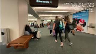 Airplane to Baggage to Rental Car at Orlando International Airport (Jun 14, 2021)