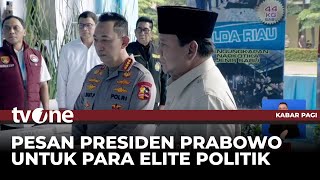 Tegas! Presiden Prabowo Ingatkan Elite Tidak Teruskan Kebencian Demi Kesejahteraan Rakyat | tvOne