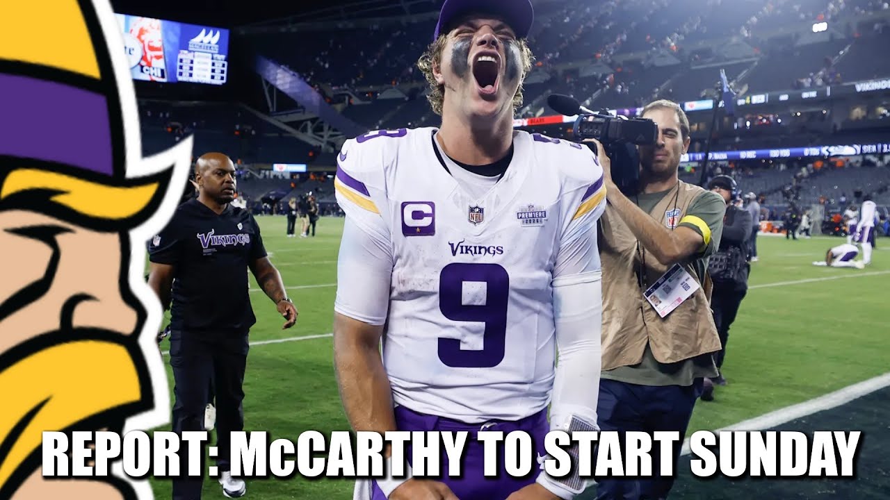 RAPSHEET: Vikings QB JJ McCarthy Expected to Start Next Sunday at Detroit RAPSHEET: Vikings QB JJ McCarthy Expected to Start Next Sunday at Detroit