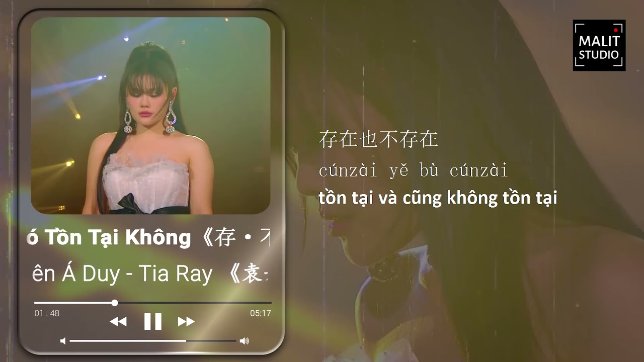 [lyrics vietsub] Tia Ray - Viên Á Duy 《袁娅维》- Tồn Tại Không Tồn Tại 《存·不存在》