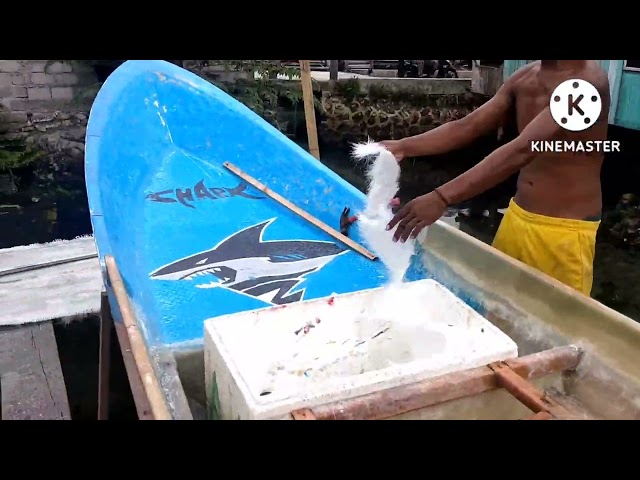 pembuatan ferrarii perahu/bodi fiber terkencang di bajo wakatobi @bajau channel class=