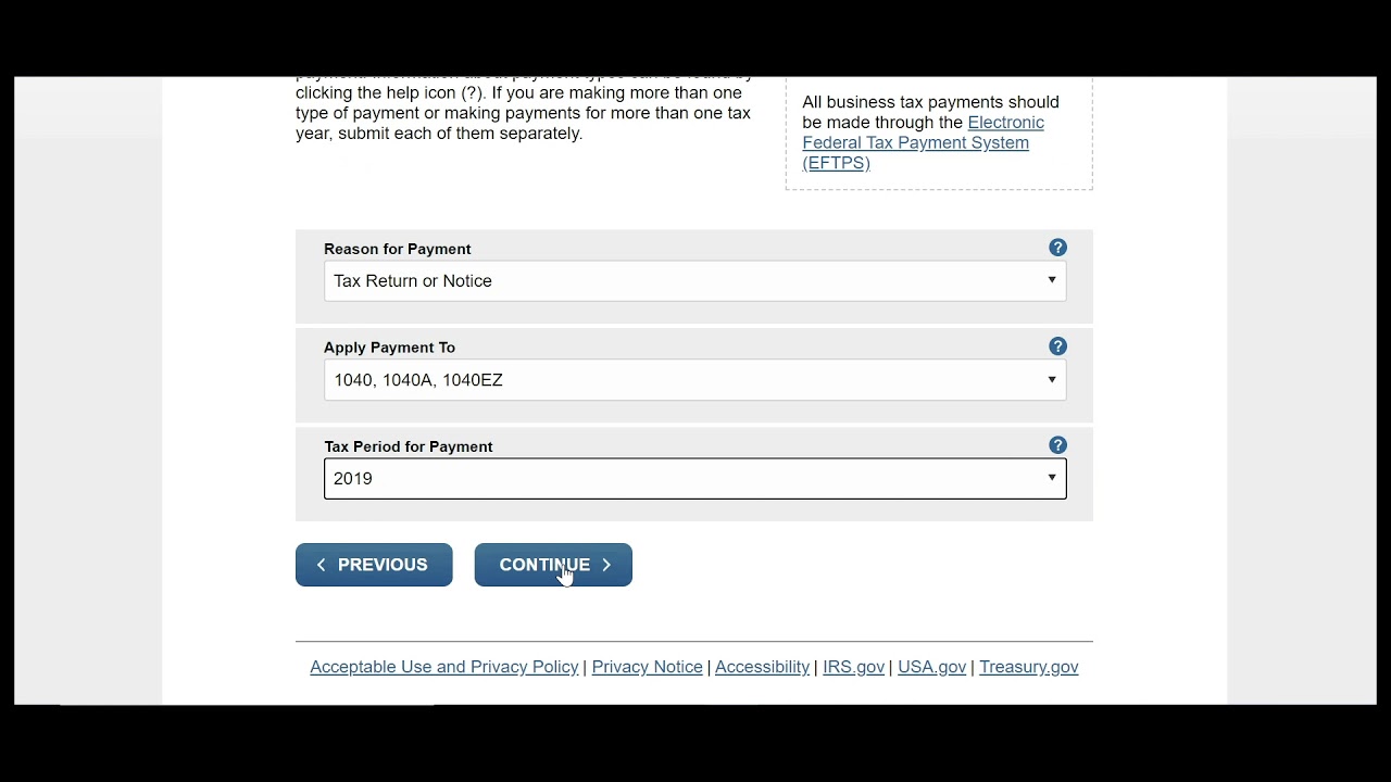 How to pay federal tax on your tax return online via IRS website YouTube