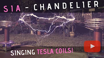 Sia - Chandelier Meets Singing Tesla Coils (Bobinas de Tesla)
