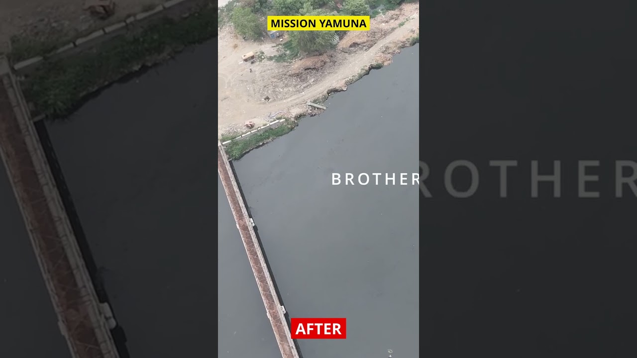 Mission Yamuna River Clean-Up 2025 : Bold Step to Clean Sahibi River | Before and After Visual short