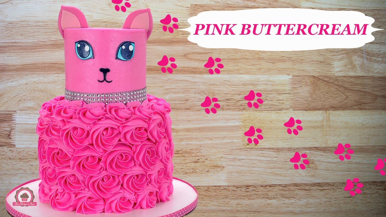 Pink Cat Cake - YouTube