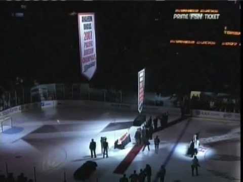 Anaheim Ducks Stanley Cup Banner Raising Ceremony Part 3