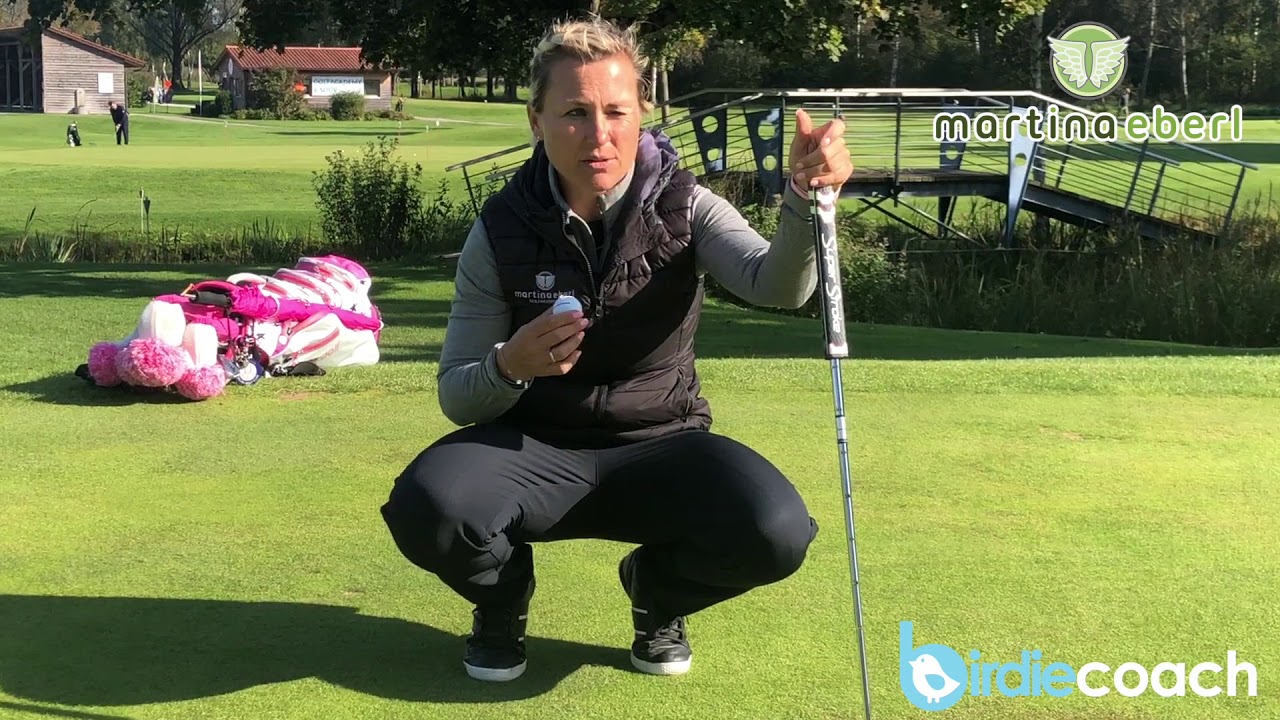 Ausrichtung der Ball-Linie beim Putten