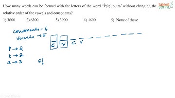 Permutations and Combinations | Advanced Example - 8 | Quantitative Aptitude | TalentSprint