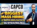 Wipro(CAPCO) Biggest Hiring | 2025/24/23/22 | Salary 5LPA | BE/BTECH/BSC/BCA